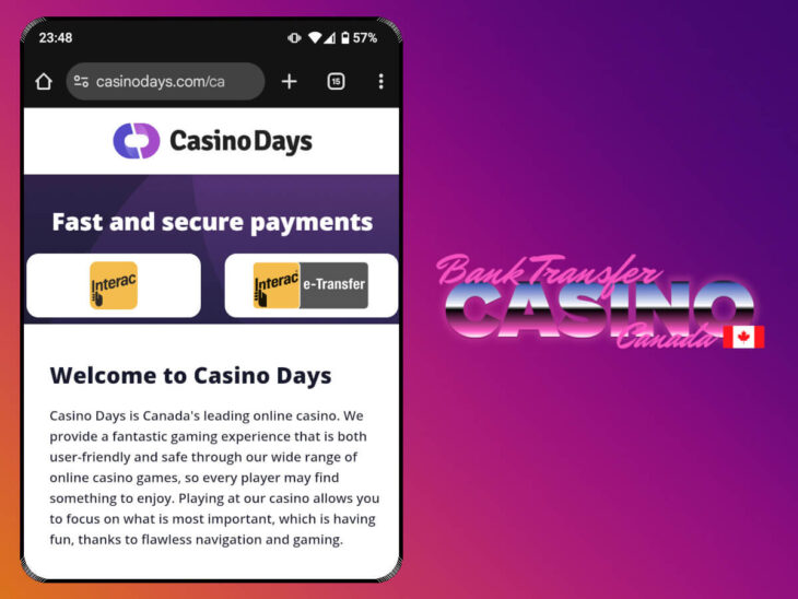 Top casino with instant banking - Casino Days